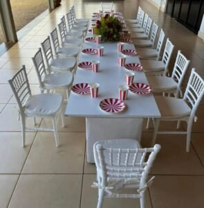 Aluguel de Mesas, Cadeiras e Toalhas para Festas