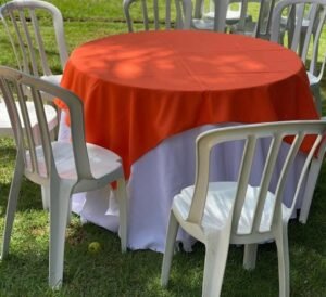 Aluguel de Mesas, Cadeiras e Toalhas para Festas
